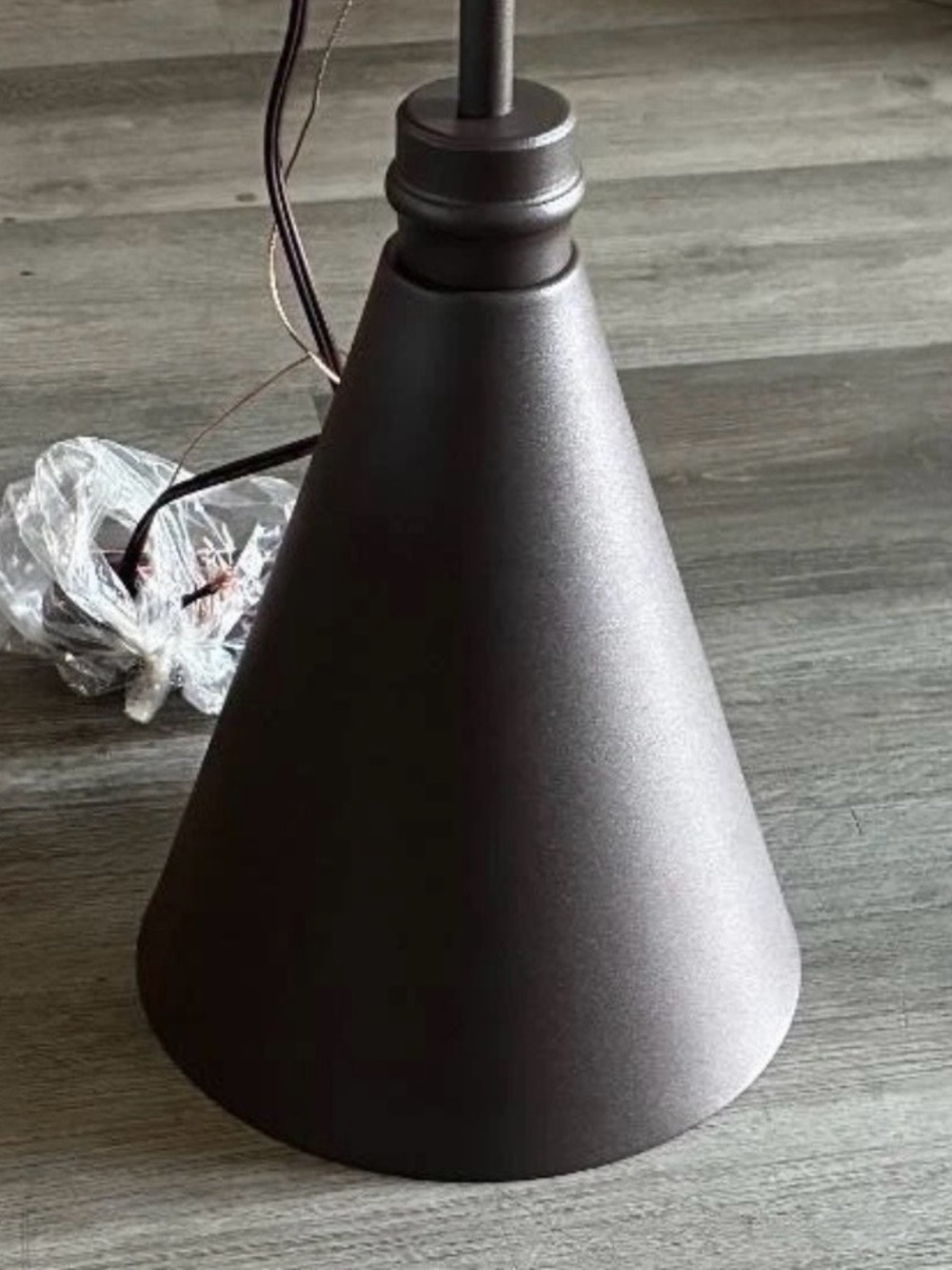 Matte Black Cone Pendant Light - Modern Home Party Lighting
